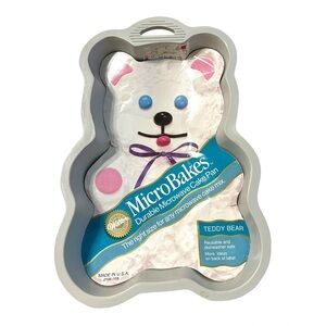 Vintage Wilton MicroBakes Teddy Bear Microwave Cake Pan Mold 1989 2106-108